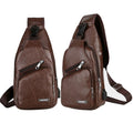 Compre 1 Leve 2 - Bolsa Masculina Transversal de Couro